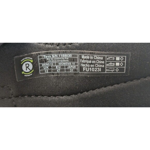 TEVA HURRICANE AMPSOLE VOLT PLATFORM SANDALS, WOMEN US 15/ MEN US 13 - Picture 8 of 9